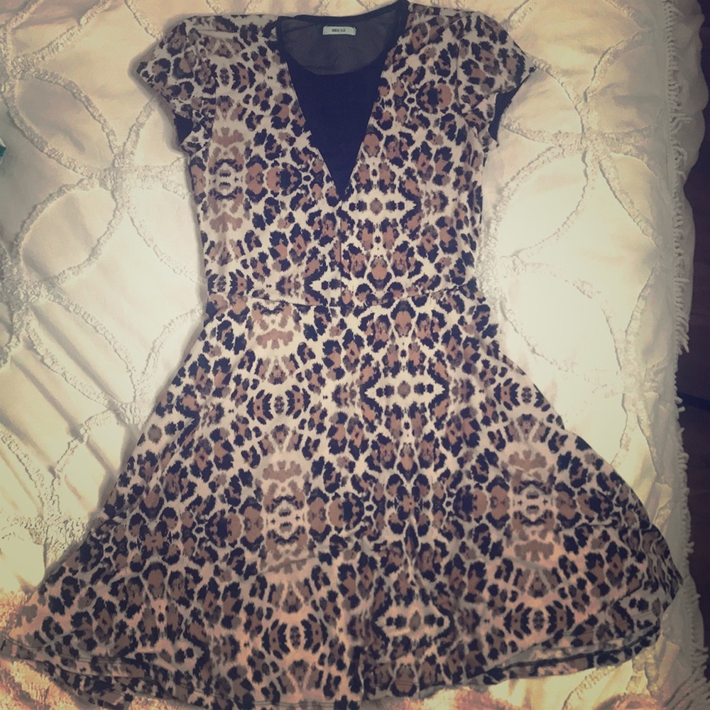 Leopard Print Party Dress
